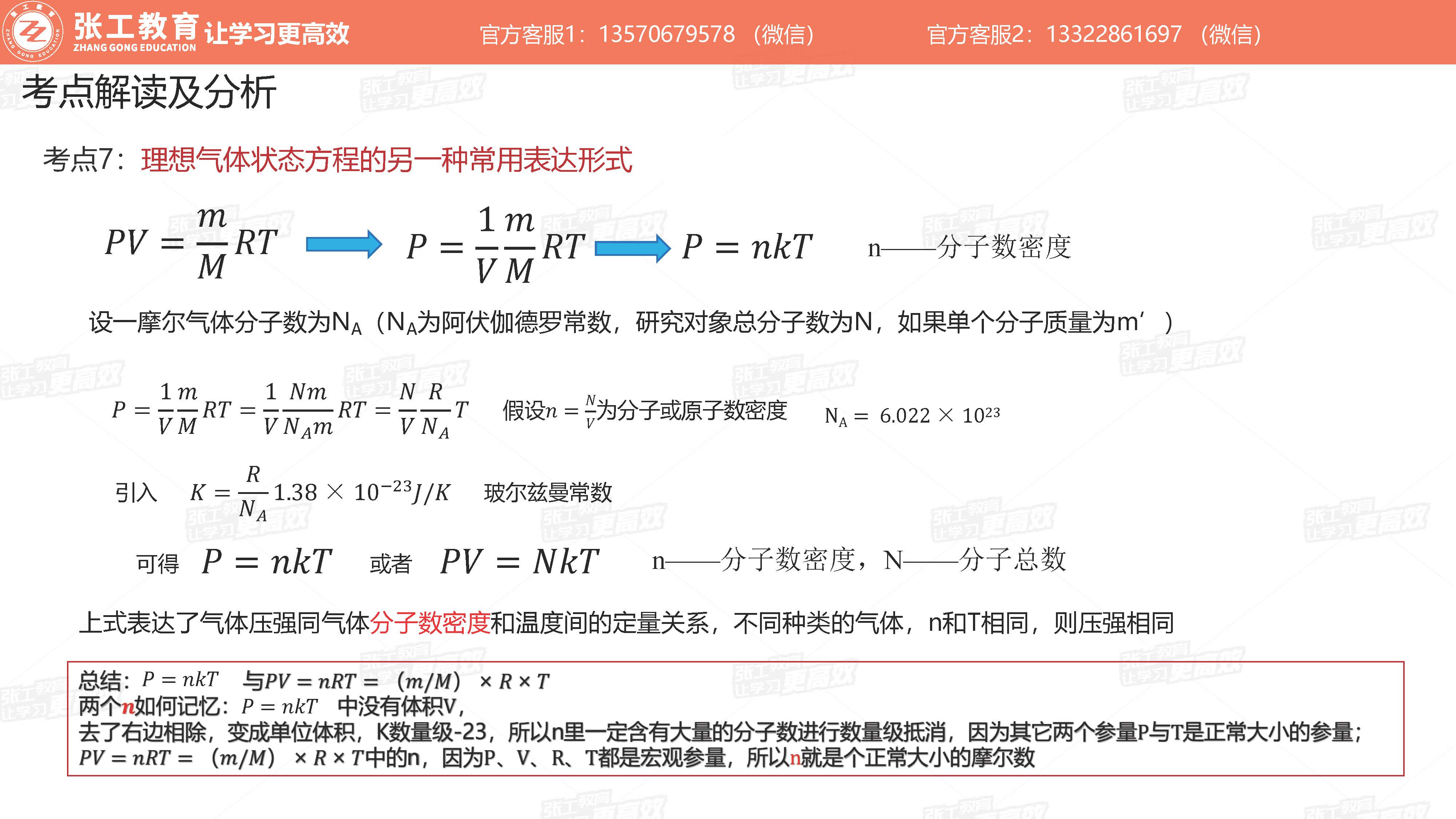 理想气体状态方程的另一种常用表达形式
